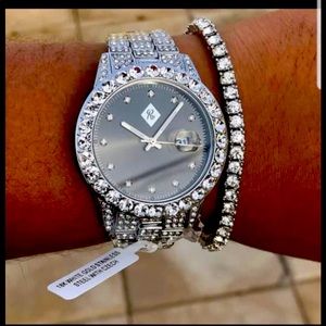 Icy blink diamond watch